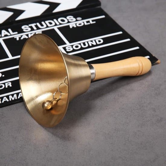 8 cm brun metall klassisk handklocka/receptionsklocka