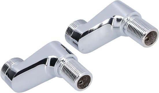 Roterende vandhaneadapter - Messing/rustfrit stål - Keramisk ventil - Justerbar