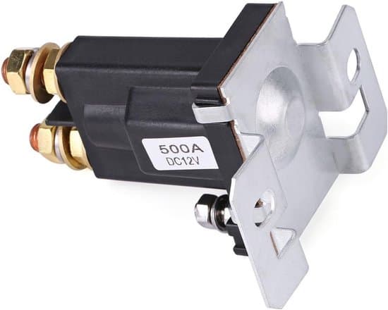 Automatiskt relä 12V DC 500A – Svart, normalt öppet, panelmontering