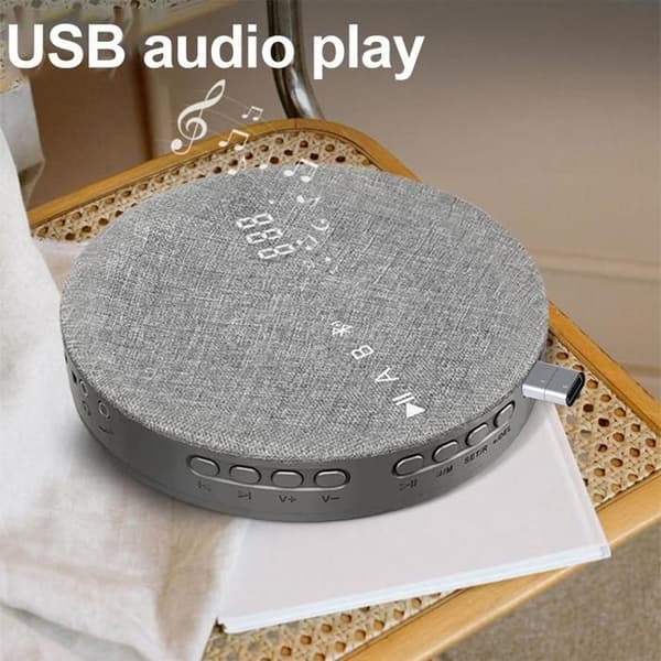 CD-afspiller, Bluetooth, USB/AUX-interface, egnet til forskellige scenarier, grå