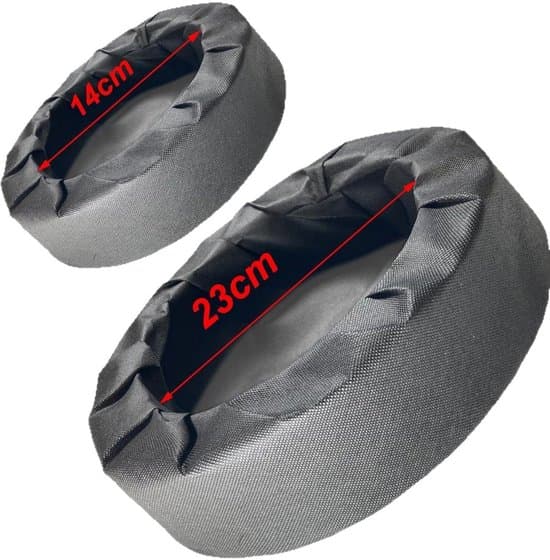 2-pak vævede flydende damplantere, sort oval form
