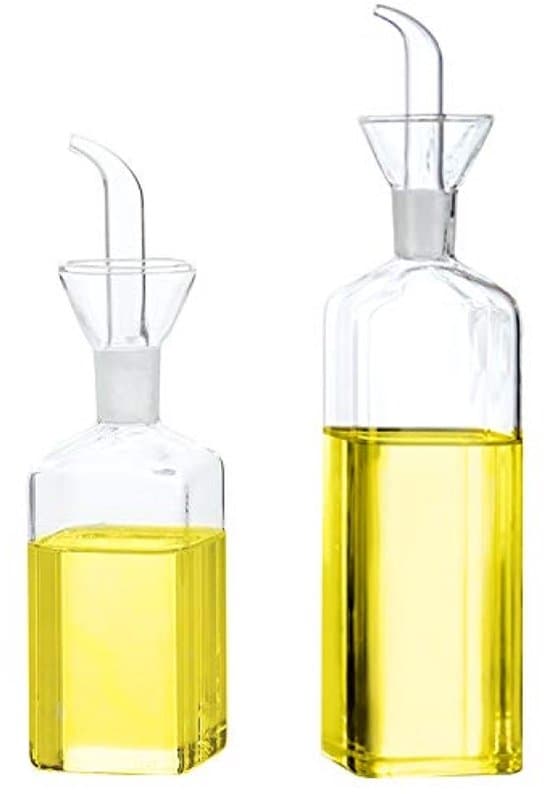 Olivenoliedispenser - drypfri design - 1 stk. - fødevaresikkert glas
