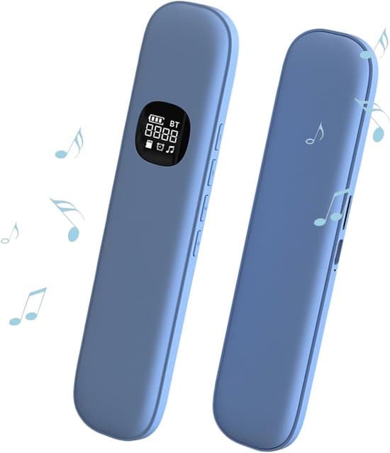 Bluetooth pudhøjttaler til søvn, mini under-pude højttaler til søvnløshed/hvid støj til sidesovere (ny blå)