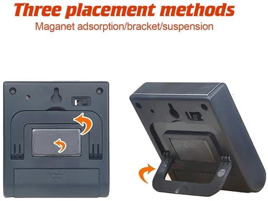 Digital Grilltermometer - Kökstermometer för Kött - Exakt Matlagning - Justerbar Larmtimer - 0-250 Grader - Svart