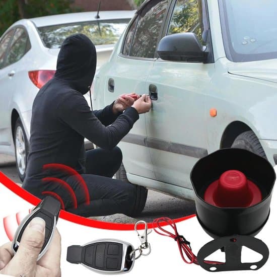 Bilalärmsystem med ljud - 12V stöldskydd