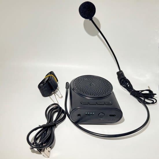 Bærbar minihøjttaler med mikrofon - Bluetooth - Sort