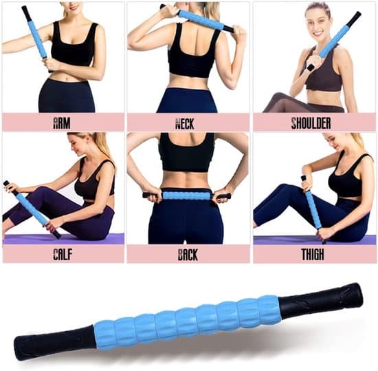 Muskelmassagerulle - stick roller - triggerpunktsmassager - blå