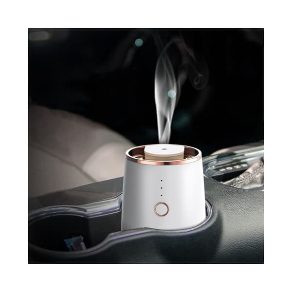 Bärbar Vattenfri Elektrisk Eterisk Olja Aromdiffusor med Timer (Vit)