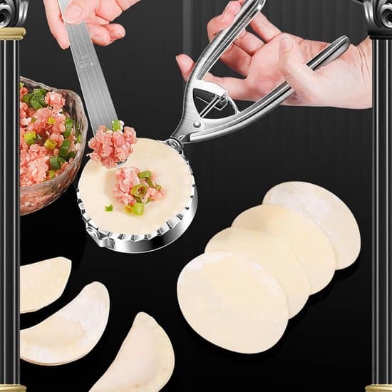 Dejformer - Dumpling maker - Lav snacks - Rustfrit stål - 36 x 9 cm - Sølvfarvet