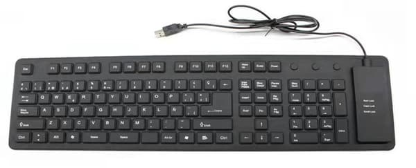 Silicone Tastatur - Sort
