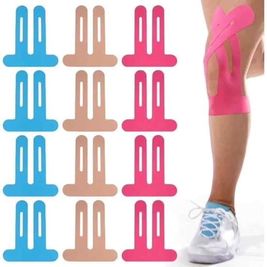 Kinesiotejp - 12-pack - Förklippt - Elastisk och vattentät