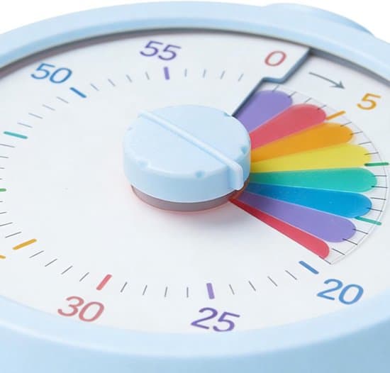 Visuel timer - 60 minutter - Lydløs - Hvid model 3