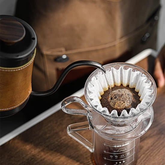 Kaffefilterkurvpapir, 100 ark, til kaffemaskiner, Hvid