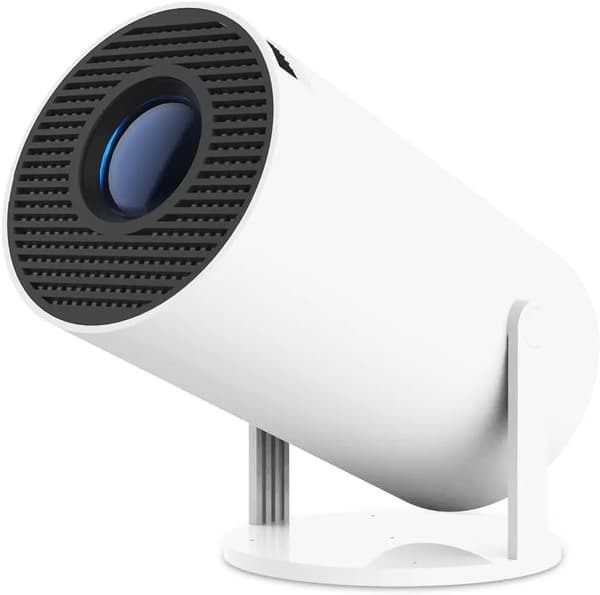 Denna projektor stöder 4K-upplösning, WiFi 6 och Bluetooth 5.0. Den har ett inbyggt Android-operativsystem, stöder YouTube