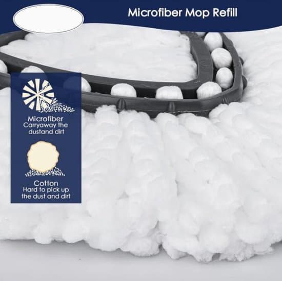 4 mikrofiber moppeklude - Velegnet til Ocedar EasyWring Spin Mop