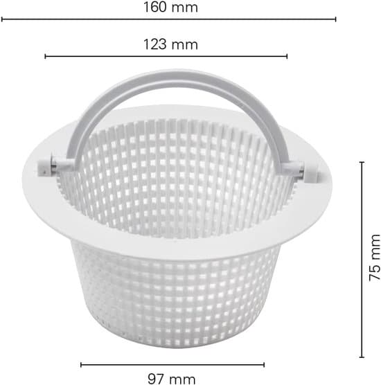 S1 solid pool enkelkomponent sil, Ø 160 mm, höjd 75 mm, 060903