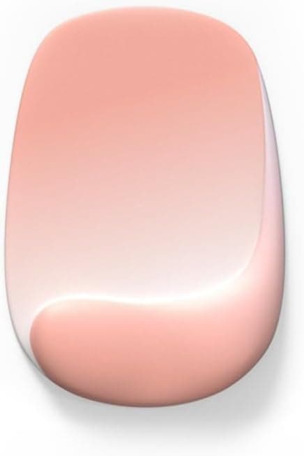 Musemåtte med håndledsstøtte, progressiv ergonomisk gaming musemåtte, glat silikone håndledsstøtte musemåtte, velegnet til kontor og hjem (pink).