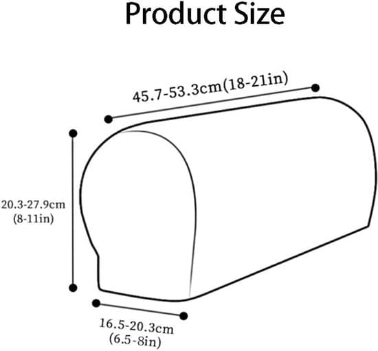 Röda 2-pack armstödsskydd i polyesterfiber, elastiska, halkfria och reptåliga