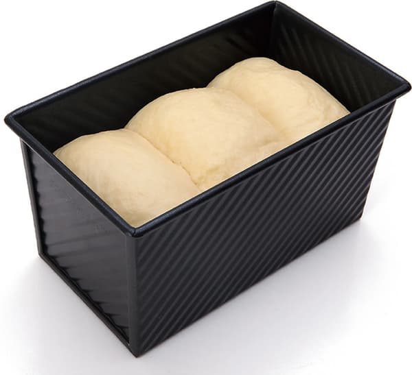 Dej toastbrød bageform, wienerbrød kage brød bageform med låg - sort