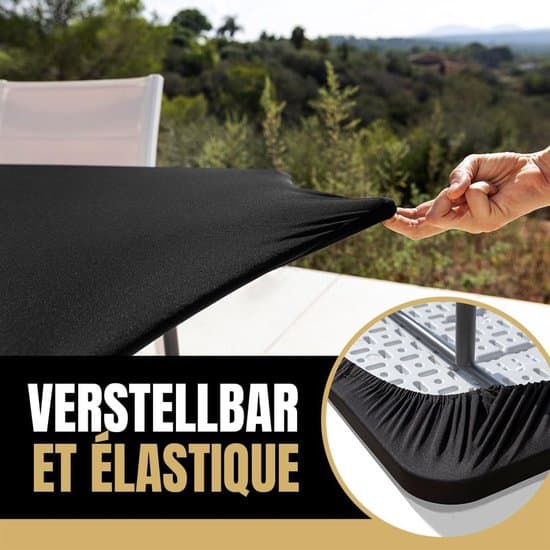 Röd rektangulär elastisk duk med resår för utomhusfester, 183x76 cm