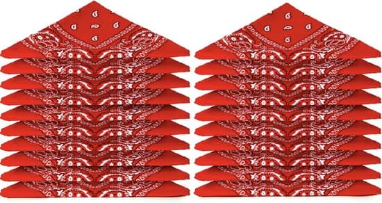 Röda bondnäsdukar (20-pack) - Röda huvuddukar - Röda näsdukar