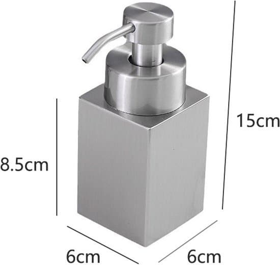200 ml Sølv Rustfrit Stål Rustbestandig Skumsæbedispenser