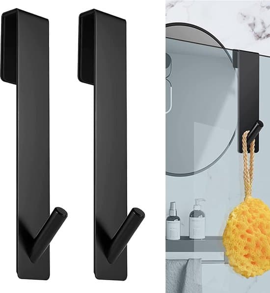 Förlängd duschdörrkrok - Ingen borrning krävs - 17,8 cm
