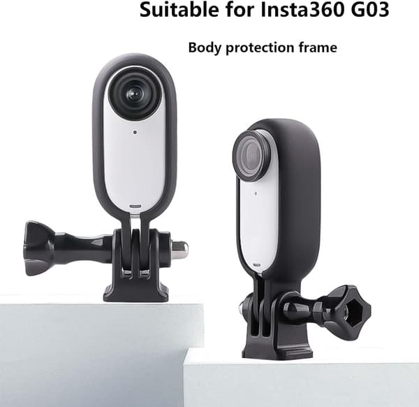 Monteringsram för Insta360 Go 3, Lättviktskameramontering för säker montering av stativ, selfiepinnar och tillbehör