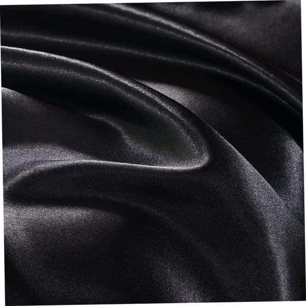 2-pak sorte 51x76cm satin silkebløde pudebetræk - med lynlås