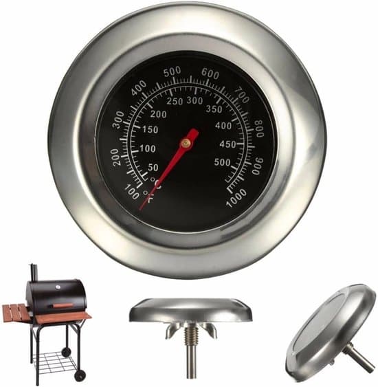 Grilltermometer - Ovntermometer i rustfrit stål med bredt måleområde