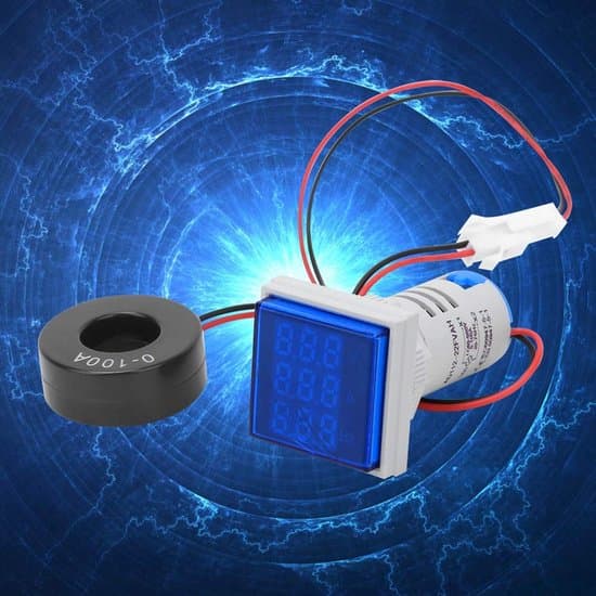 Digital Voltmeter - Strømmåler - Elektriske Målinger - Multifunktionel Skærm - AC 60-500V - Blå