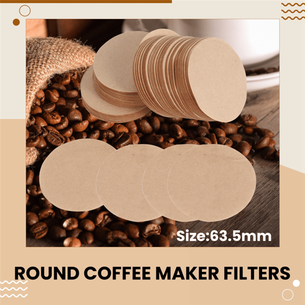 350 erstatningsrunde kaffefiltre af papir
