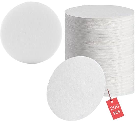 - 200 stk. ubleget kaffefilterpapir til espresso (58,5 mm)