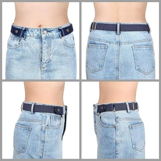 4-pak 80-100 cm Unisex Justerbart Hulfrit Vævet Elastikbælte Sæt