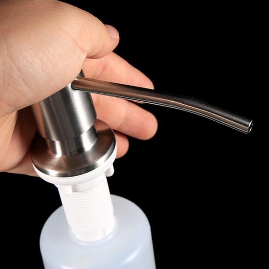 300 ml sæbe-/lotiondispenser i rustfrit stål - med pumpe