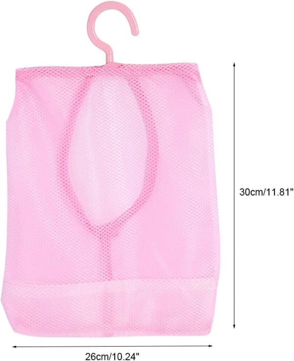 Netopbevaringspose med kroge - Pink