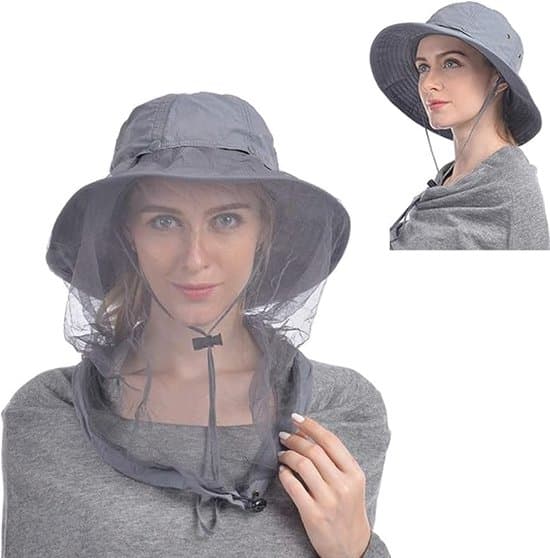 Hovednet hat med skjult net, unisex solhat