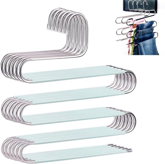 5-pack platsbesparande byxhängare