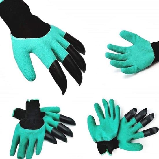 Trädgårdshandskar i latex med klor - 1 par