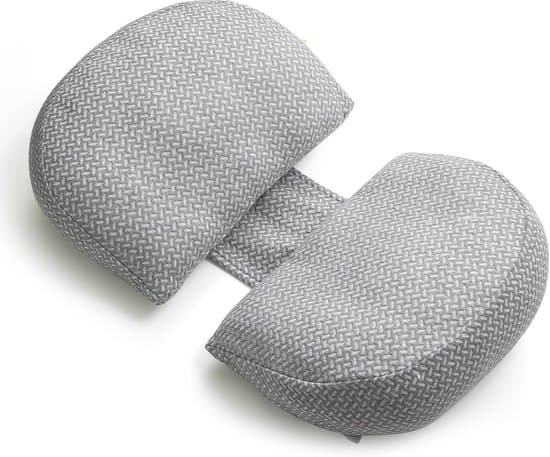 W-formad gravidkudde, ergonomisk sidokudde, justerbar resekudde, stöder mage, rygg och höfter.