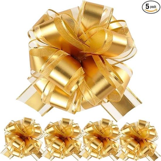 5-pack presentinslagningsrosetter - silver