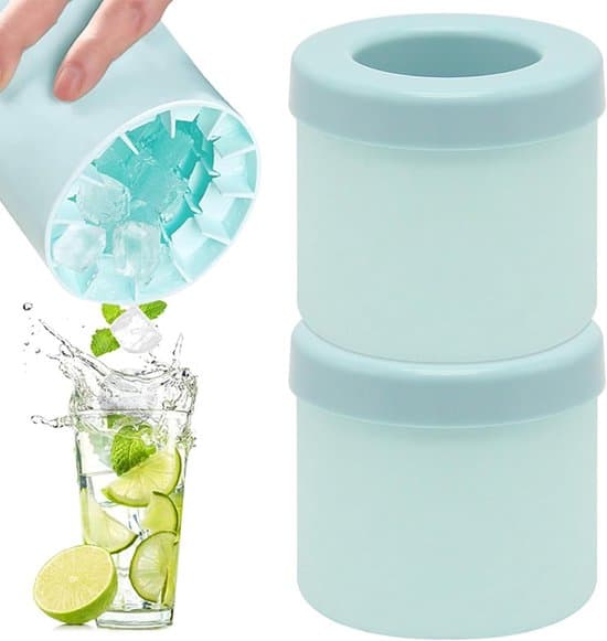 Isformar i silikon - Stapelbara - 2-pack - Blå