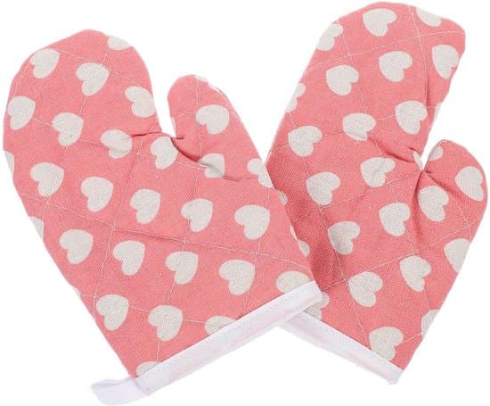 Matlagningshandskar (2-pack) - Värmebeständiga - Bomull - Rosa