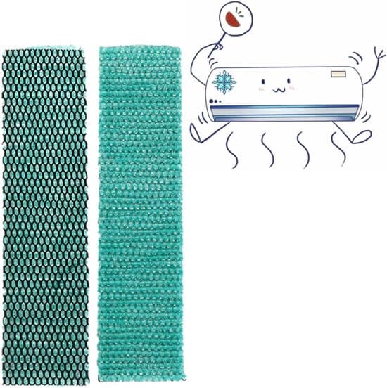 Luftkonditioneringsfilter, 2 stk., vaskbart, genanvendeligt, til aircondition, luftrenser
