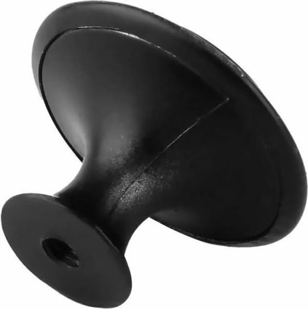 20 møbelknopper, møbelgreb, skabsknopper, dørgreb, rustfrit stål, sort.