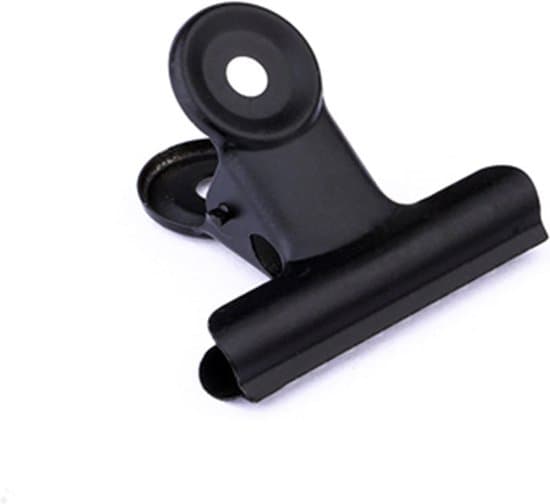 Bulldog Clips 20 mm | Sort | 30 stk.