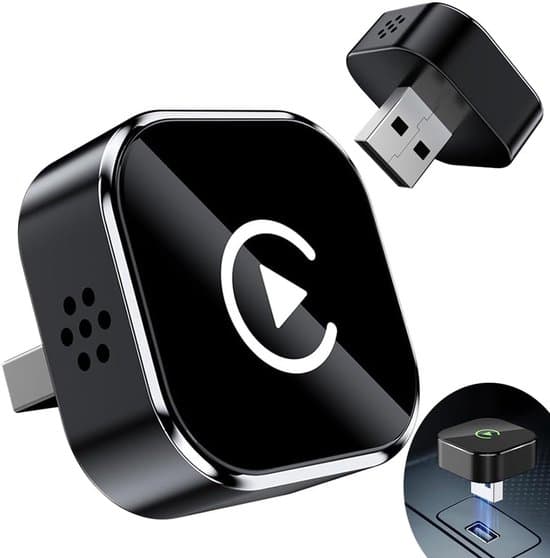 Trådløs CarPlay-adapter til biler, plug and play, understøtter Android Auto