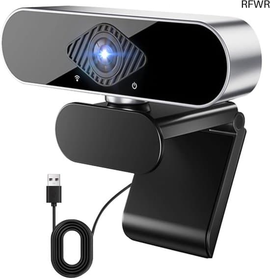 Webcam til PC - Streamingkamera - 4K Kvalitet - Sort - online opkald