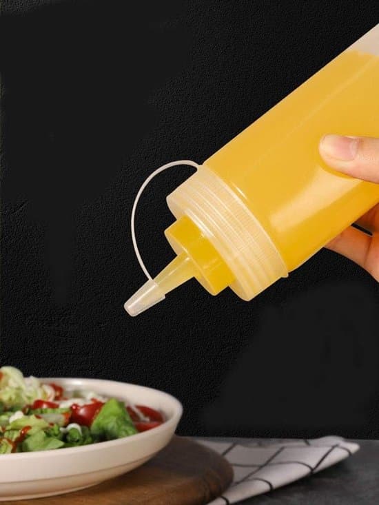2-pack 450 ml återfyllningsbara plastflaskor med lock