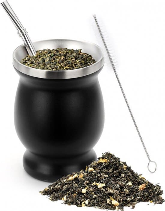 Moderne Mate Te Kopper, Mate Te Startsæt, Rustfrit Stål, Dobbeltvægget, Tre-delt Sæt, Tekopper, Traditionel